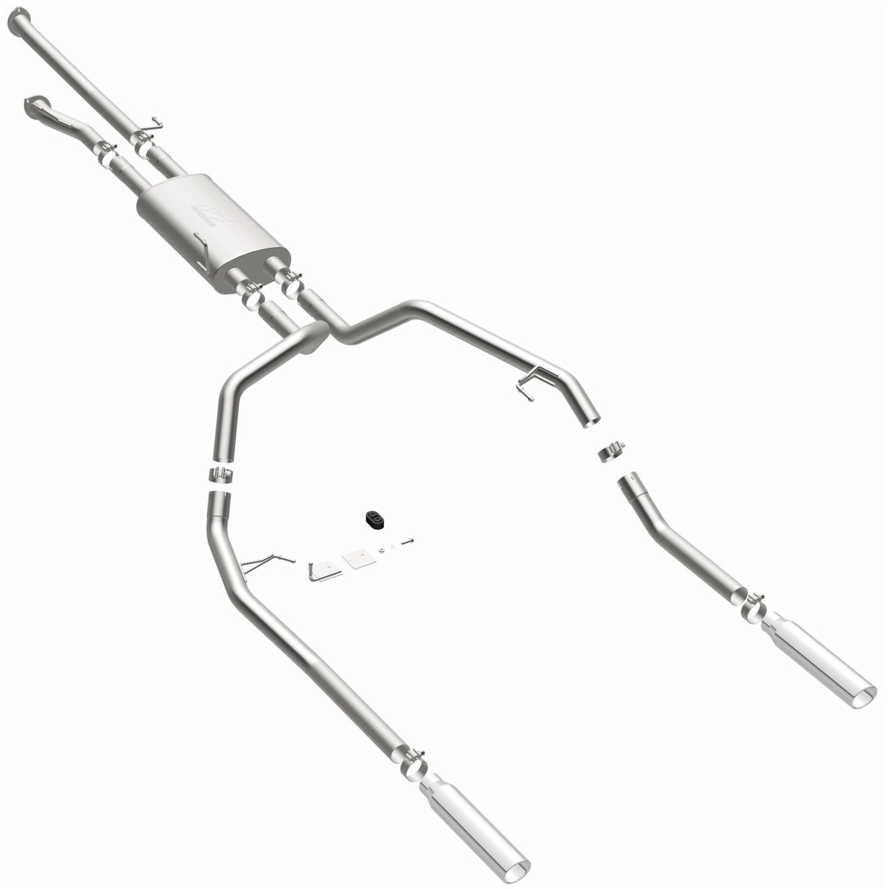 14-21 Toyota Tundra Street Series 2.5in. Cat-Back Exhaust System Dual Split Rear Polished