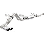 14-21 Toyota Tundra Street Series 2.5in. Cat-Back Exhaust System Dual Same Side Behind Passenger Rear Tire Polished