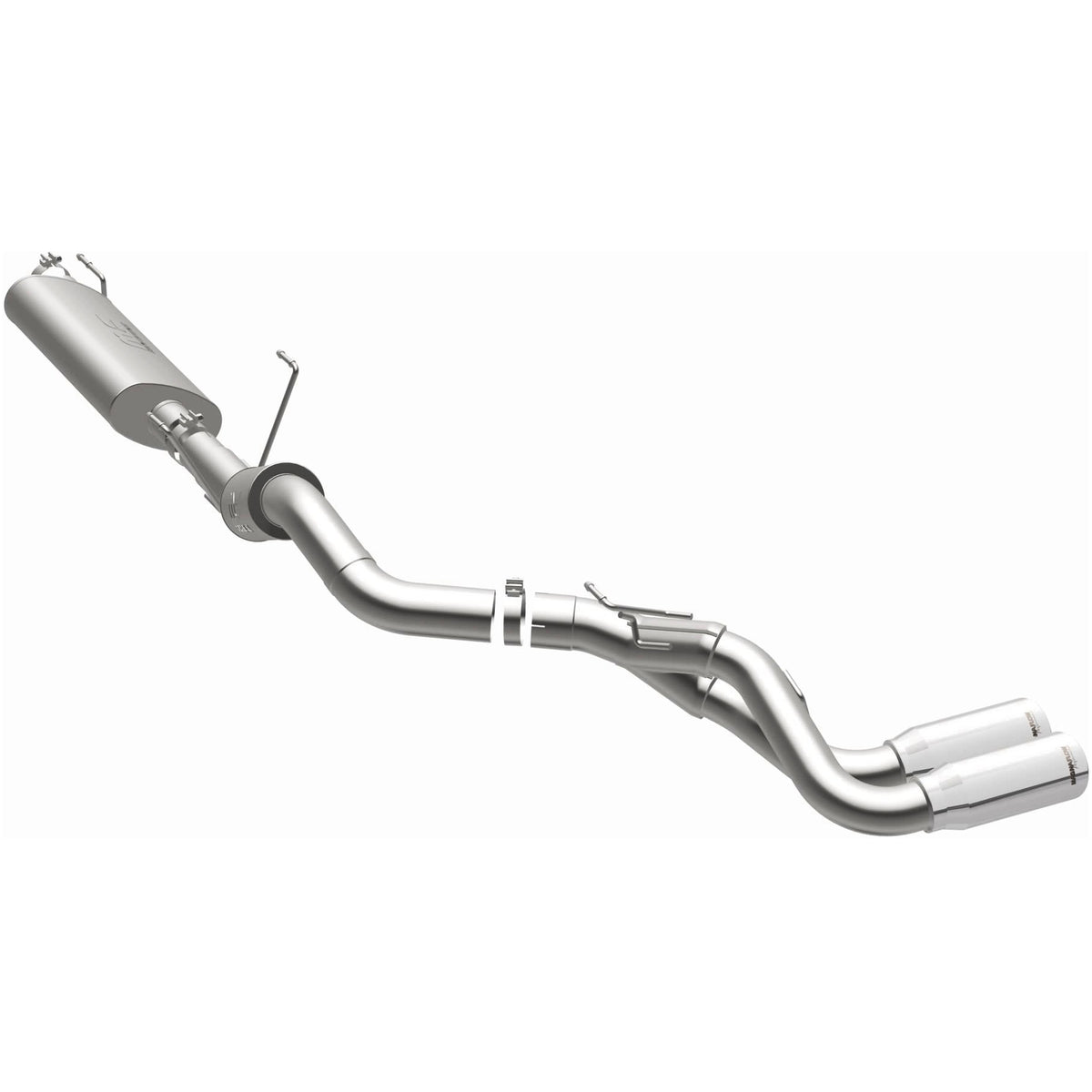 19-26 Ram 2500/3500 Street Series 3.5in. Cat-Back Exhaust System Dual Same Side Behind Passenger Rear Tire Polished