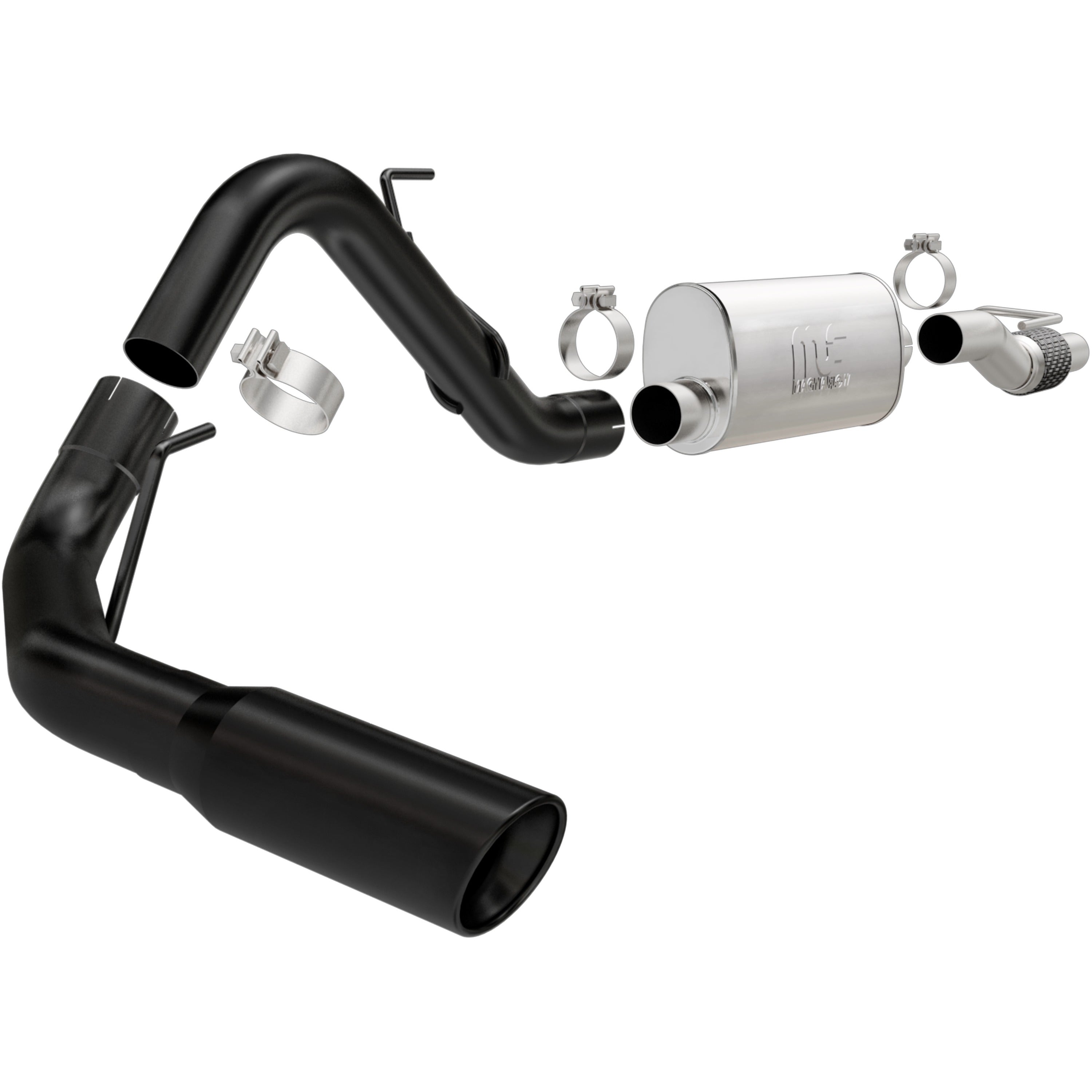 11-14 Ford F-150 Street Series Cat-Back Exhaust System Black Coated