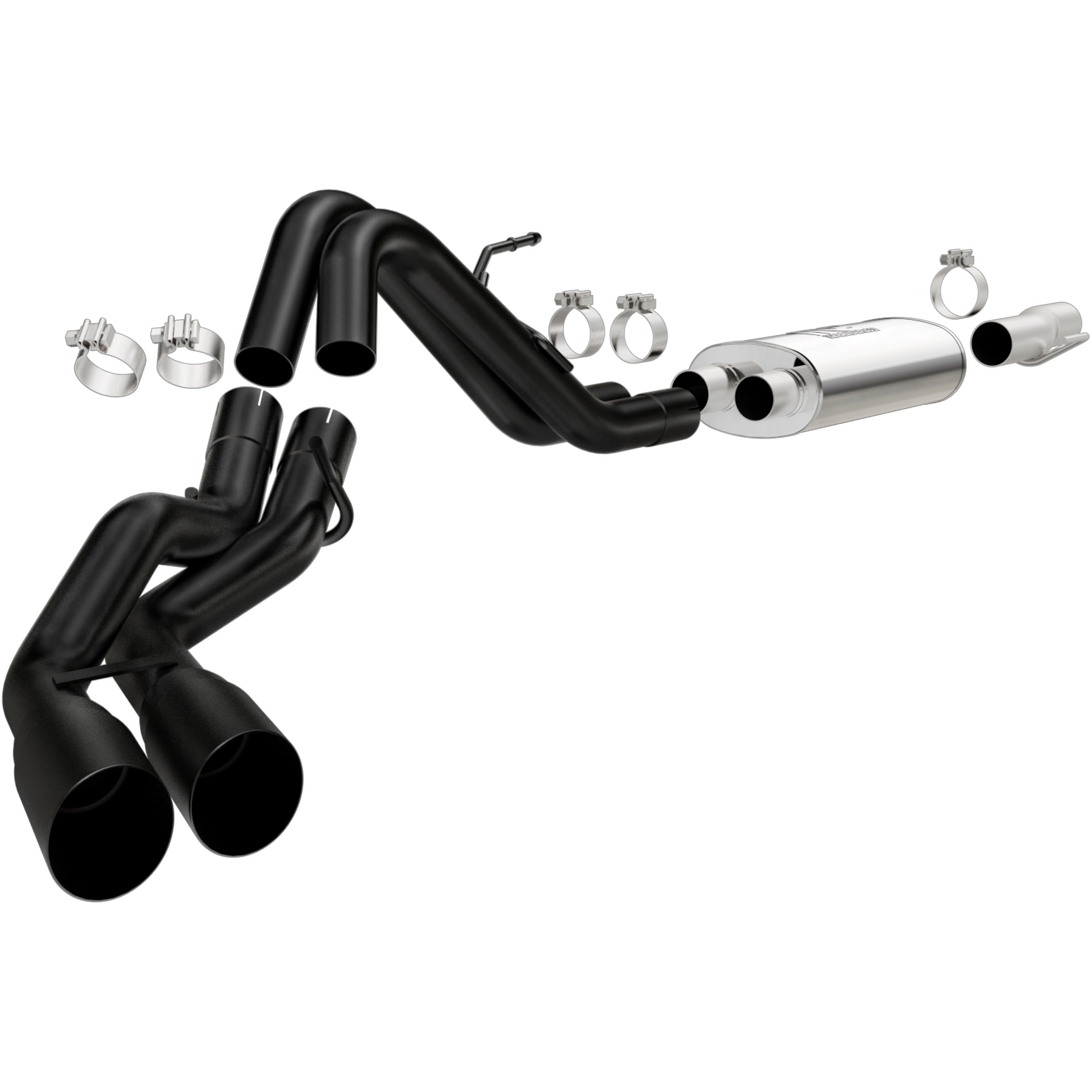 10-14 Ford F-150 SVT Raptor Street Series Cat-Back Exhaust System Black Coated