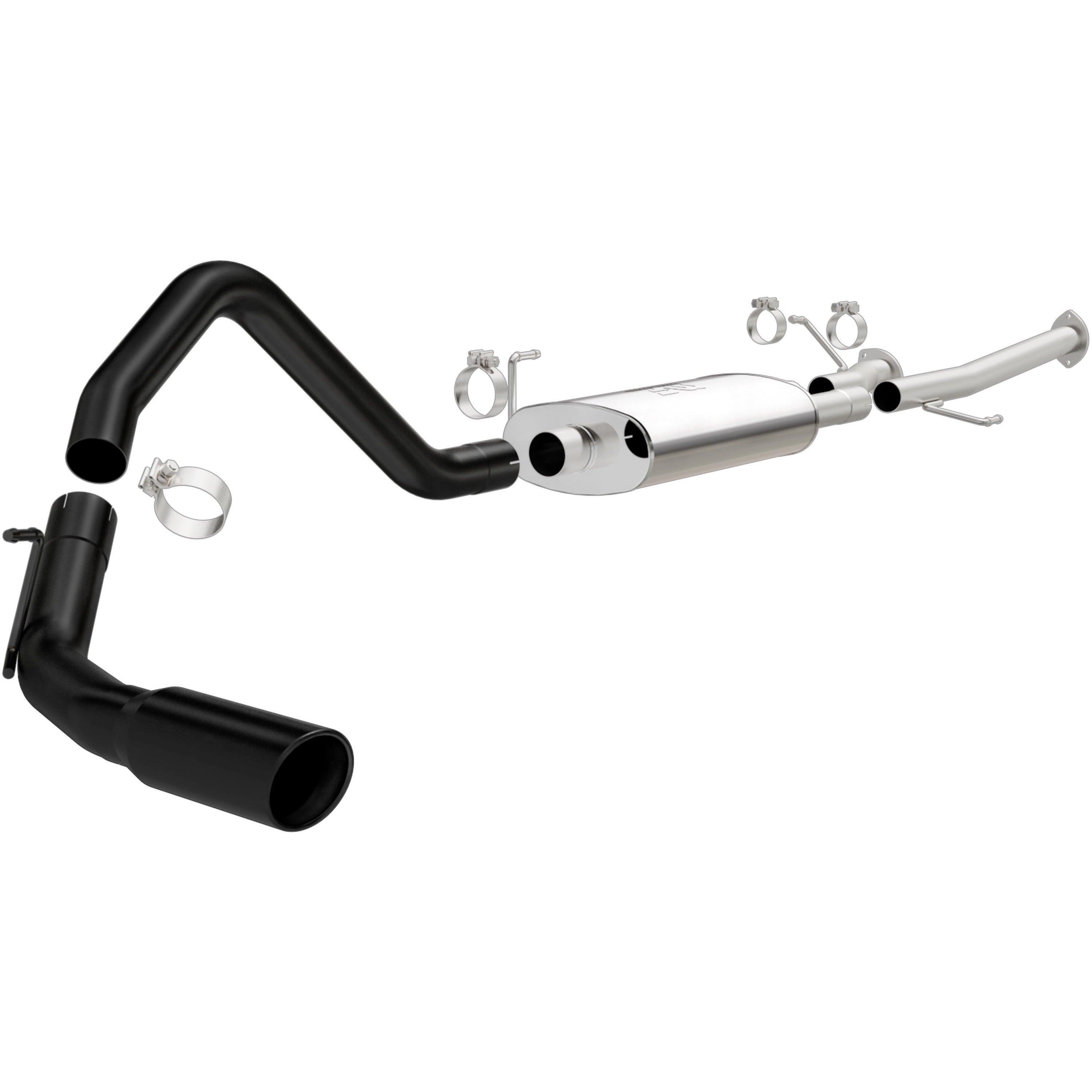 09-13 Toyota Tundra Street Series Cat-Back Exhaust System Black Coated