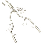 11-14 Ford F-150 Street Series 3in. Cat-Back Exhaust System Dual Split Rear Polished