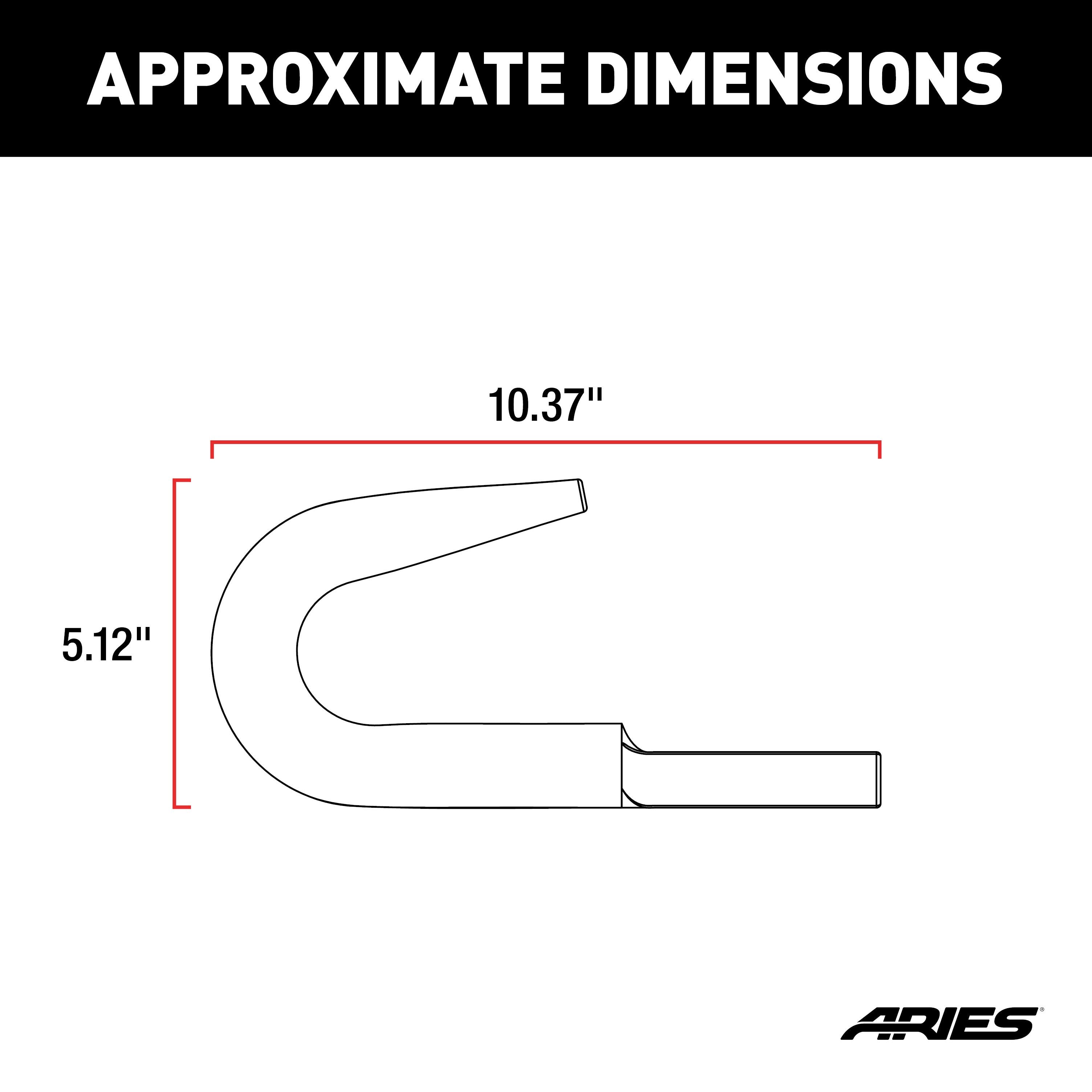 ARIES Bolt-On Bumper Tow Hook (9,000 lbs.)