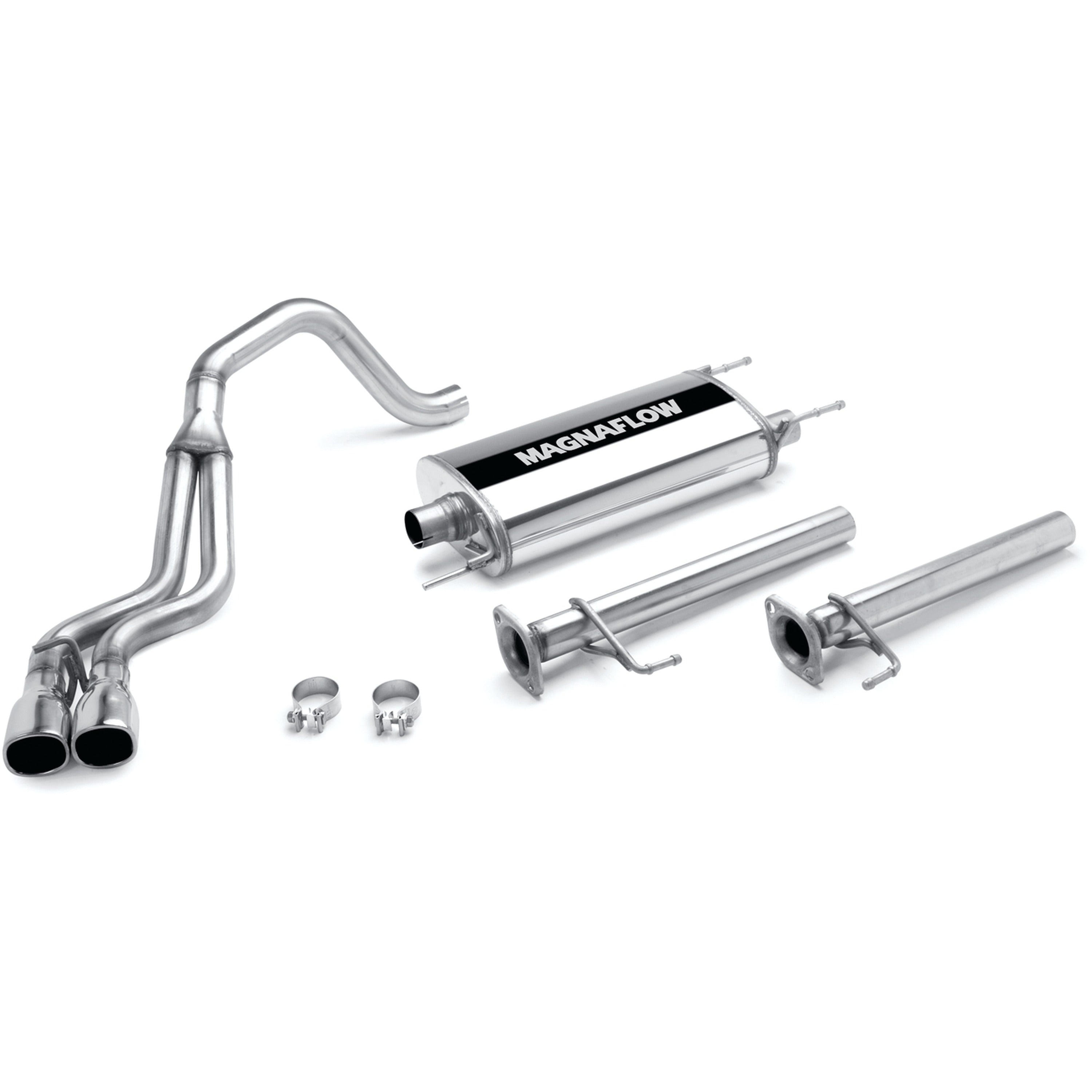 09 Toyota 4Runner Street Series Cat-Back Exhaust System Polished
