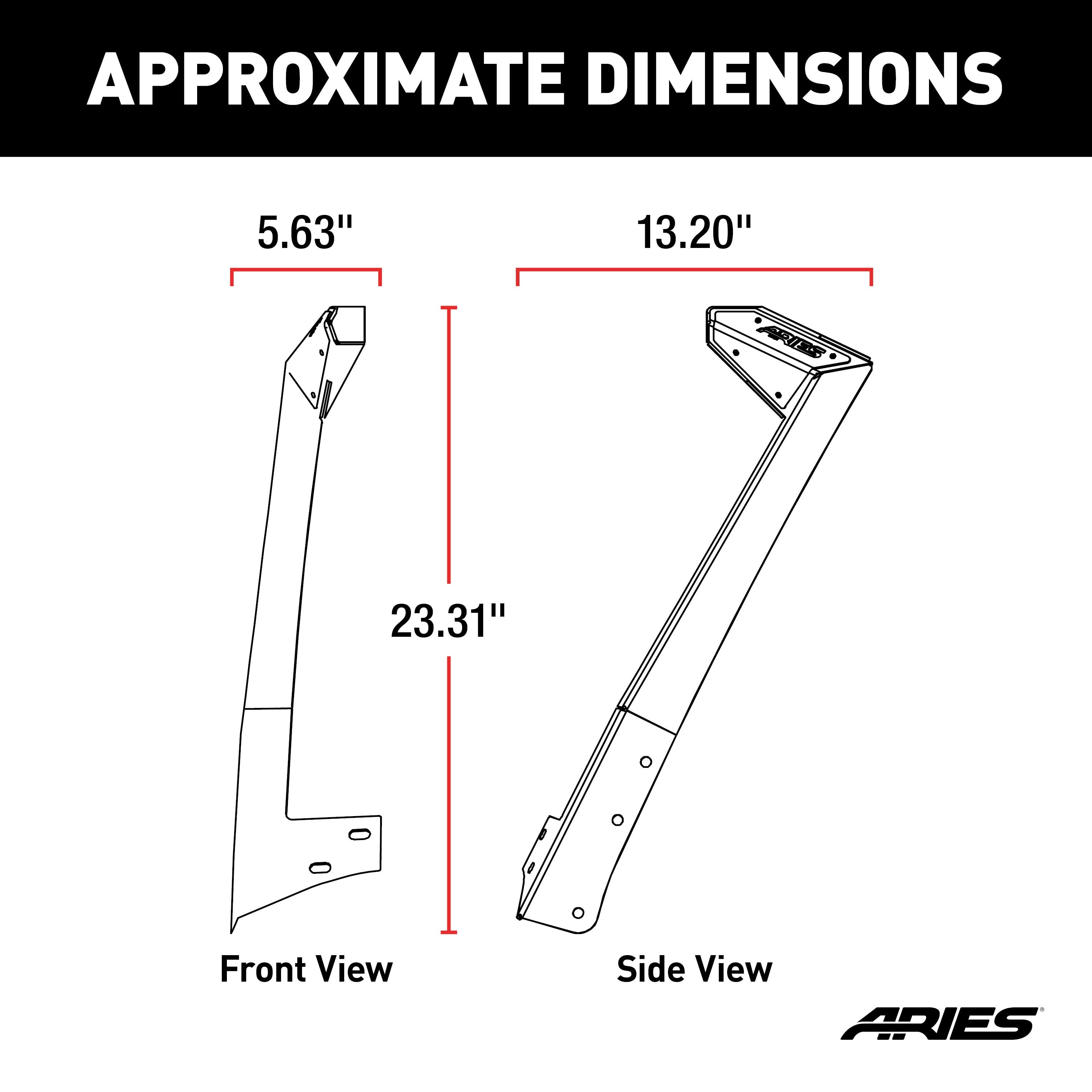 ARIES Jeep JK Roof Light Mounting Brackets, 2018 Jeep Wrangler