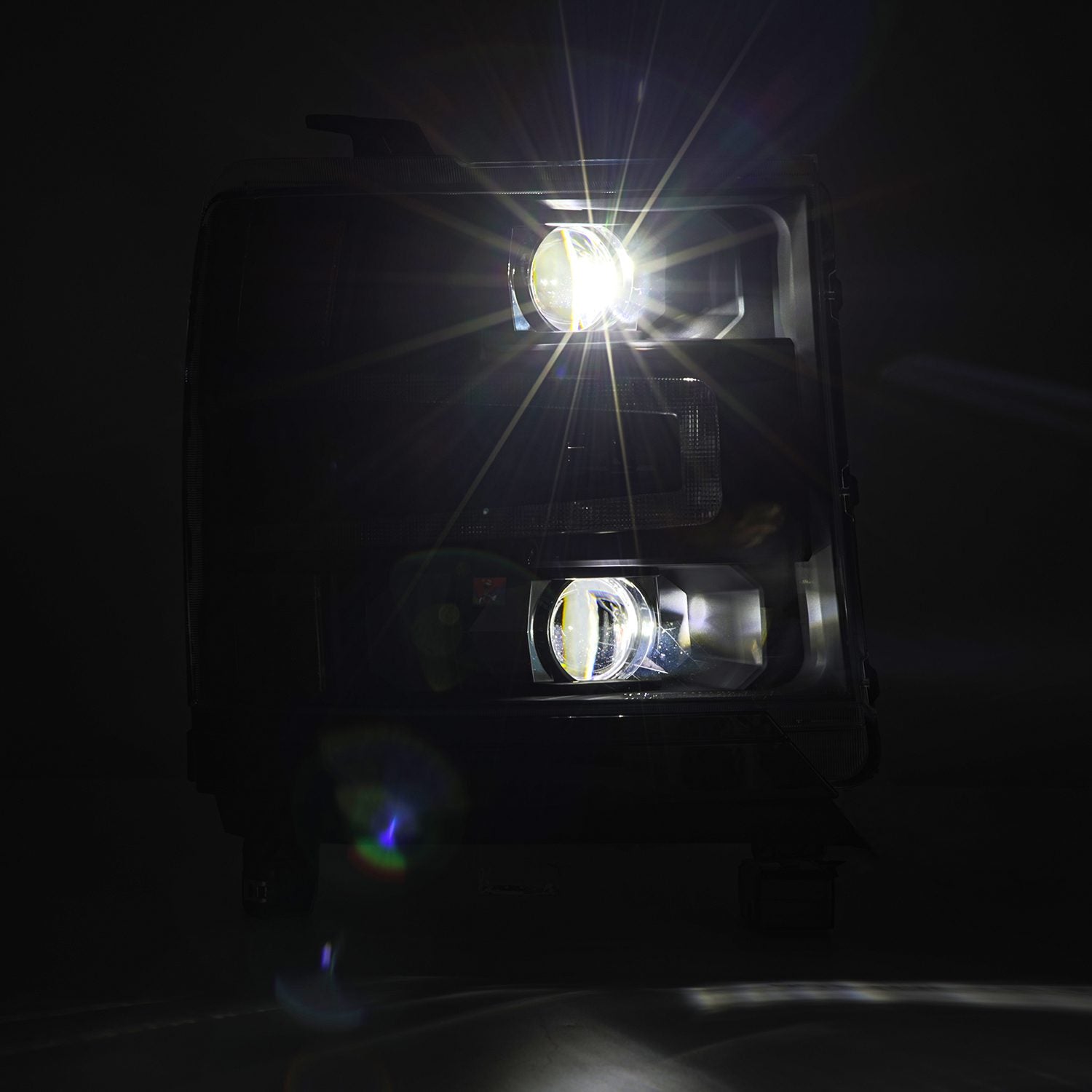 16-18 Chevrolet Silverado 1500 LUXX-Series Projector Headlights Black - Apollo Off-Road