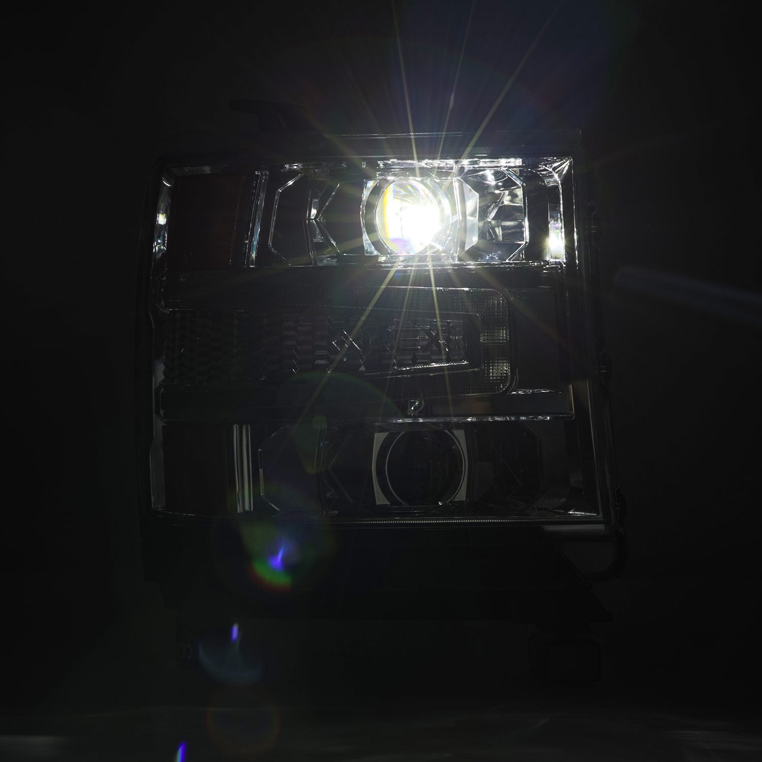 16-18 Chevrolet Silverado 1500 LUXX-Series Projector Headlights Chrome - Apollo Off-Road