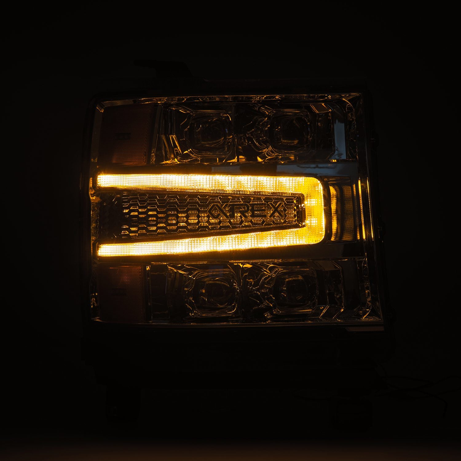 16-18 Chevrolet Silverado 1500 NOVA-Series LED Projector Headlights in Chrome - Apollo Off-Road