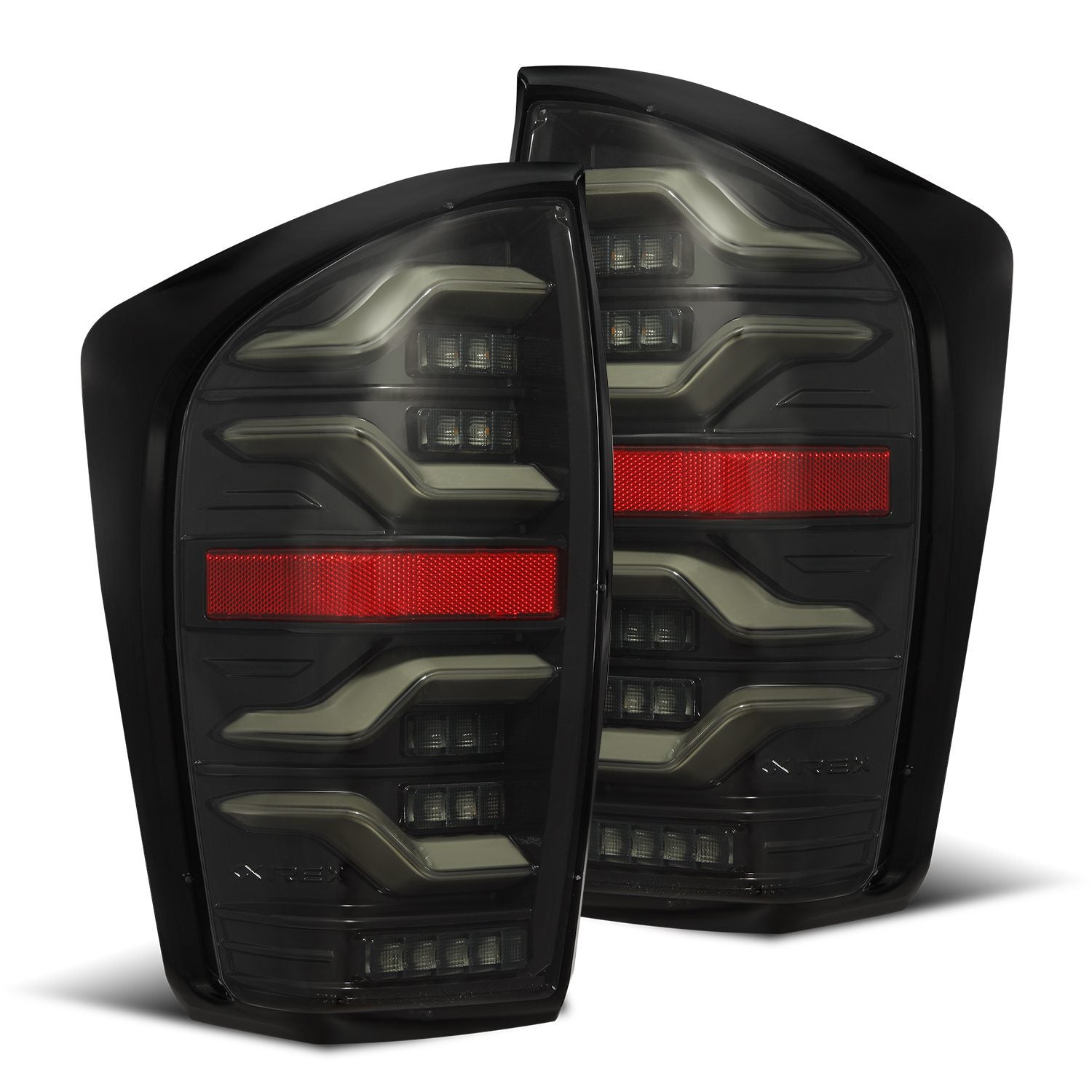 16-22 Toyota Tacoma LUXX-Series LED Taillights Alpha-Black - Apollo Off-Road