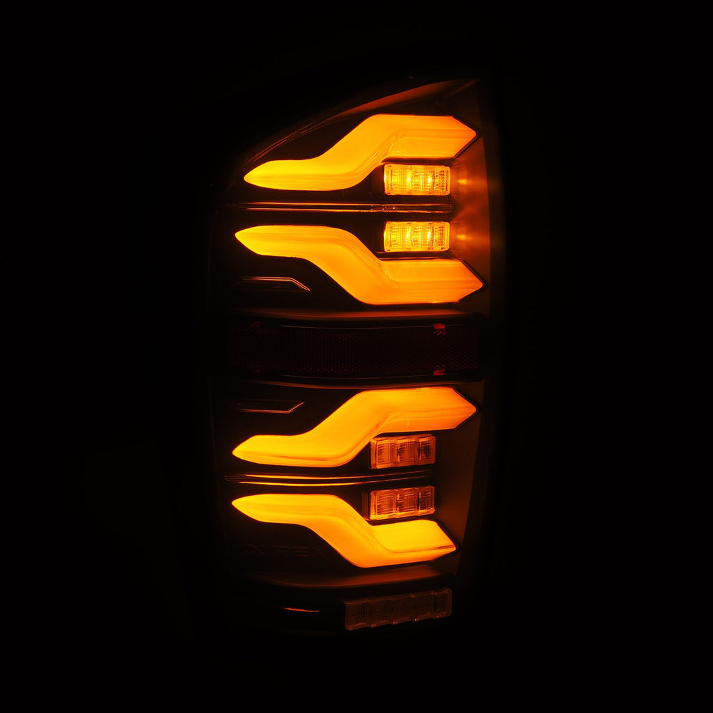 16-22 Toyota Tacoma LUXX-Series LED Taillights Black - Apollo Off-Road