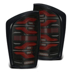 16-22 Toyota Tacoma LUXX-Series LED Taillights Black-Red - Apollo Off-Road