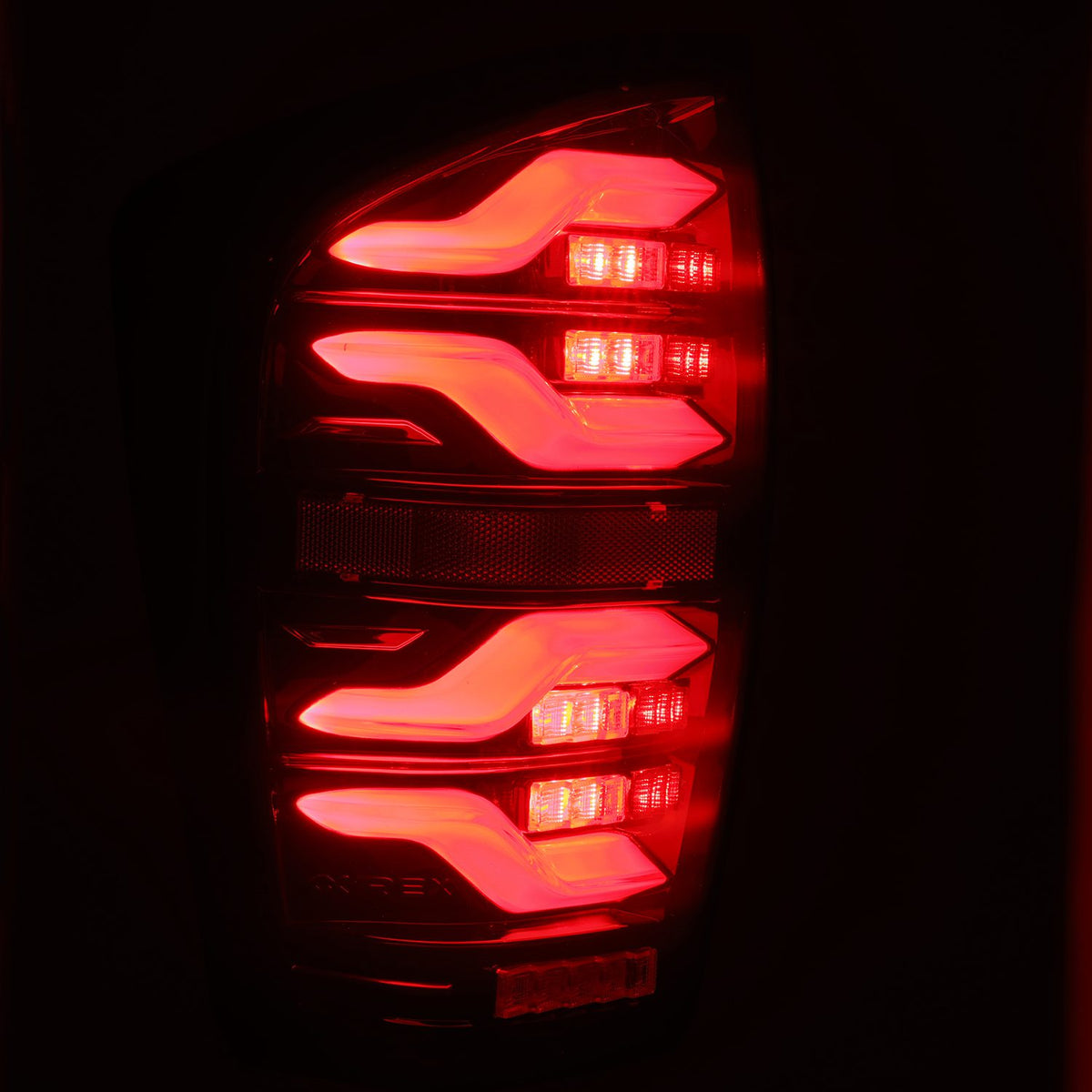 16-22 Toyota Tacoma LUXX-Series LED Taillights Black-Red - Apollo Off-Road