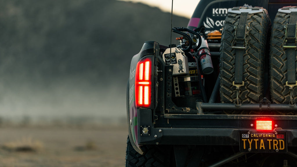 16-23 Toyota Tacoma NOVA-Series Prismatic LED Tail Lights Alpha-Black - Apollo Off-Road