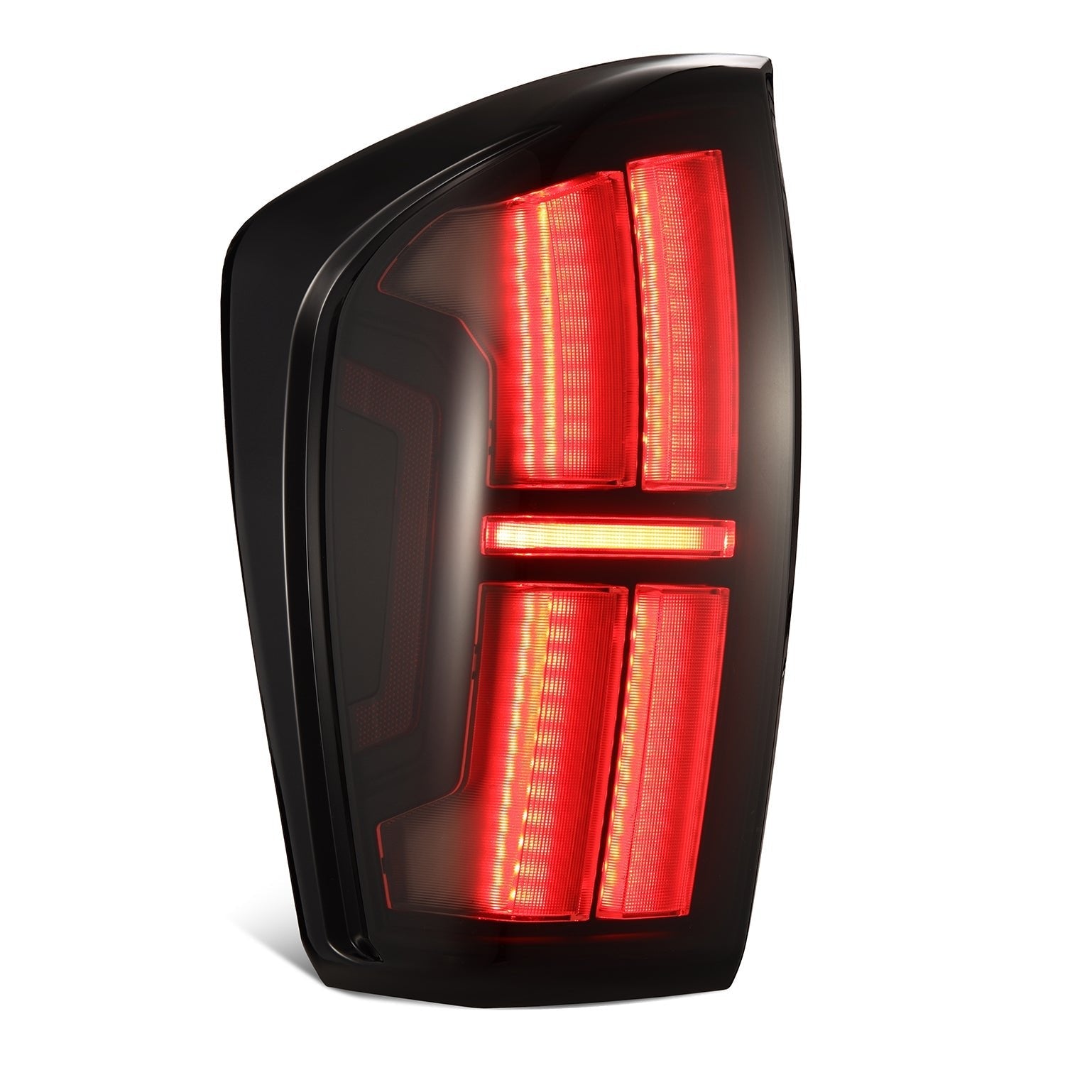 16-23 Toyota Tacoma NOVA-Series Prismatic LED Tail Lights Alpha-Black - Apollo Off-Road