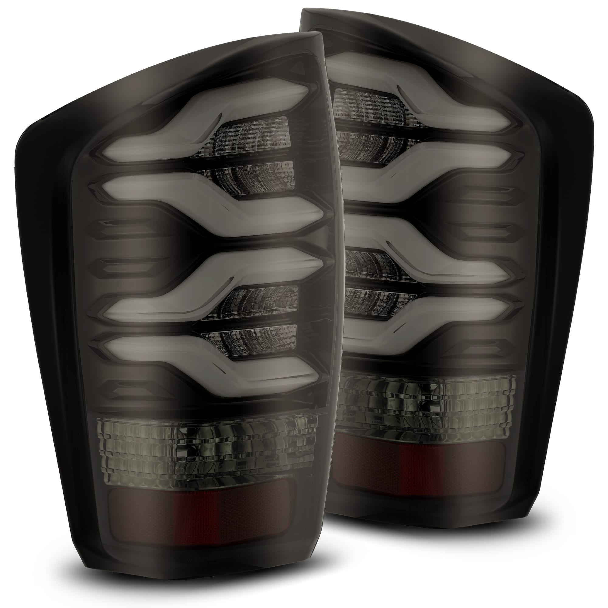16-23 Toyota Tacoma PRO-Series LED Tail Lights Jet Black - Apollo Off-Road