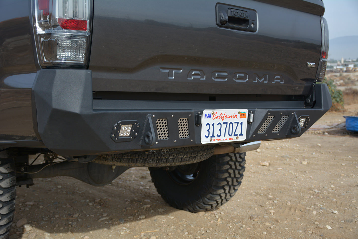 16+ Toyota Tacoma Truck Rear Full Size Bumper - Apollo Off-Road