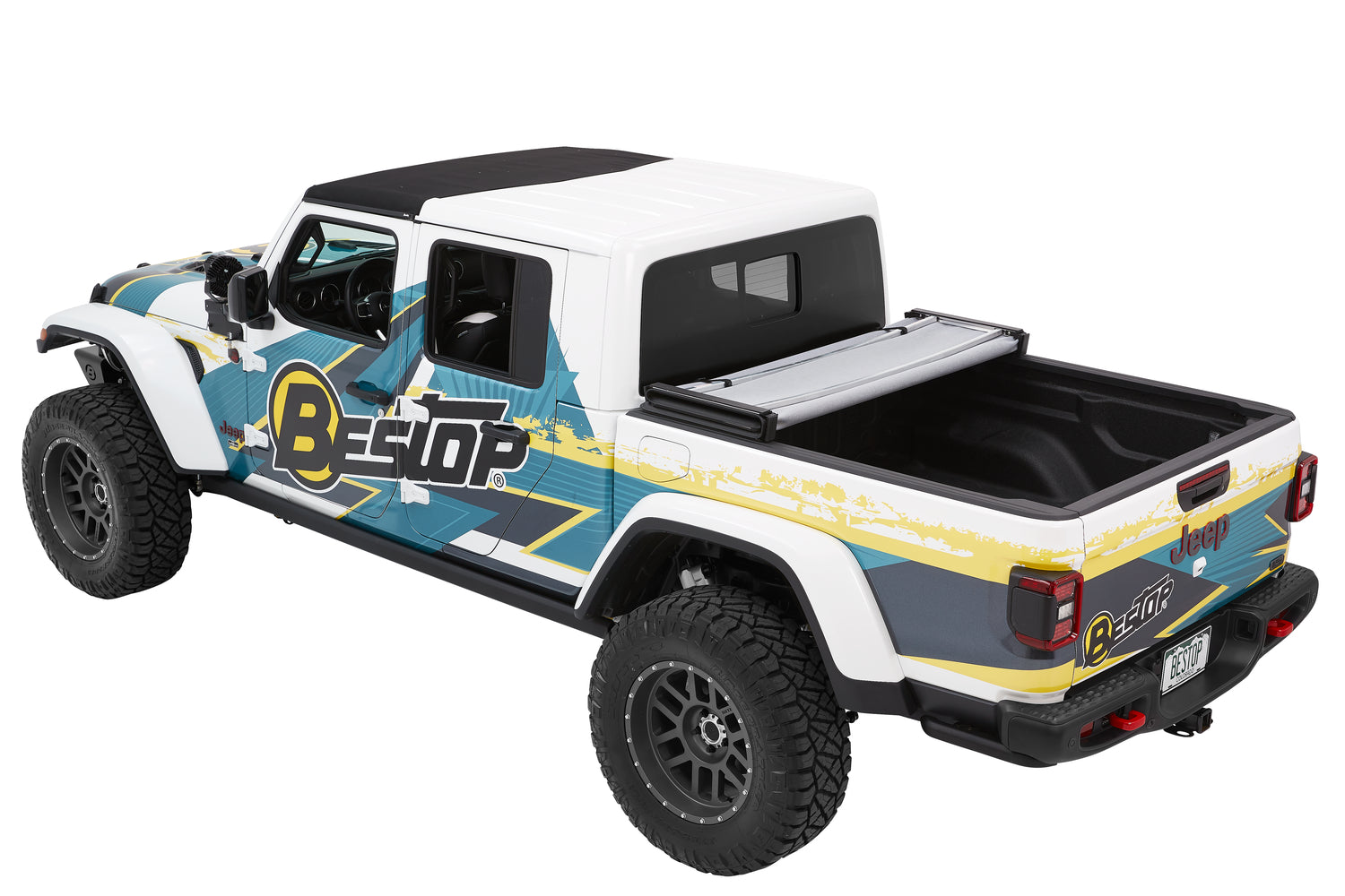 EZ-Fold Soft Tonneau '20-26 Gladiator For 5 ft. bed Black Diamond Bestop