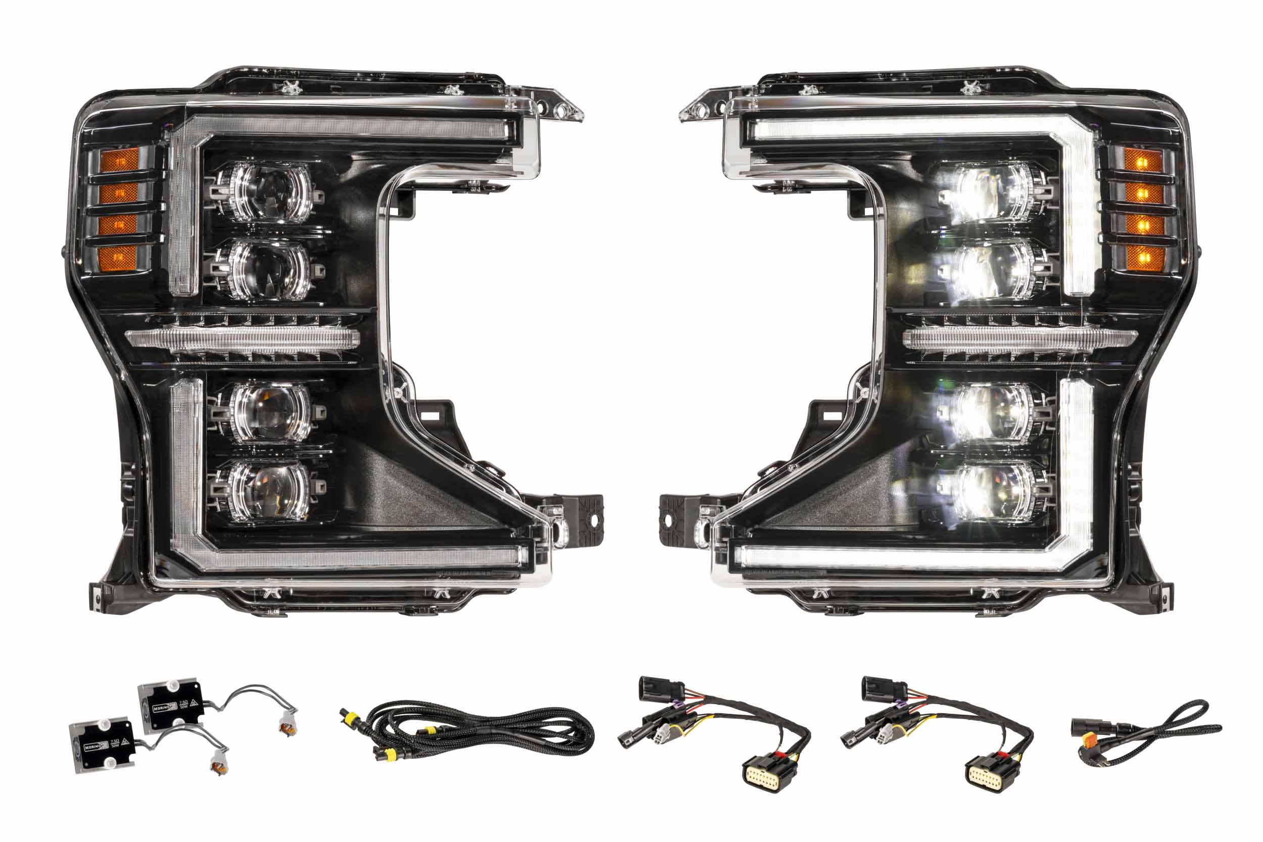 Morimoto XB Evo Hybrid Headlights: 20-22 Super Duty (Set)