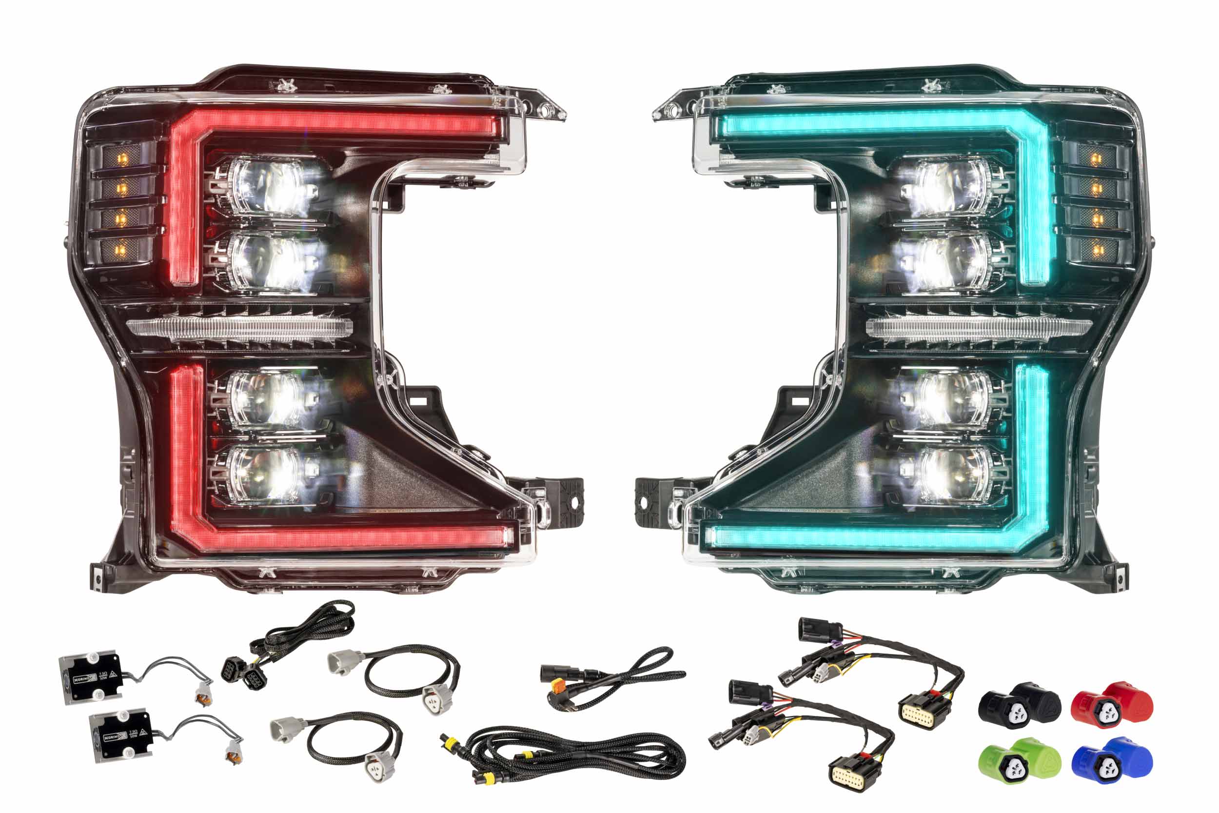 Morimoto XRGB Evo Headlights: 20-22 Super Duty (Set)