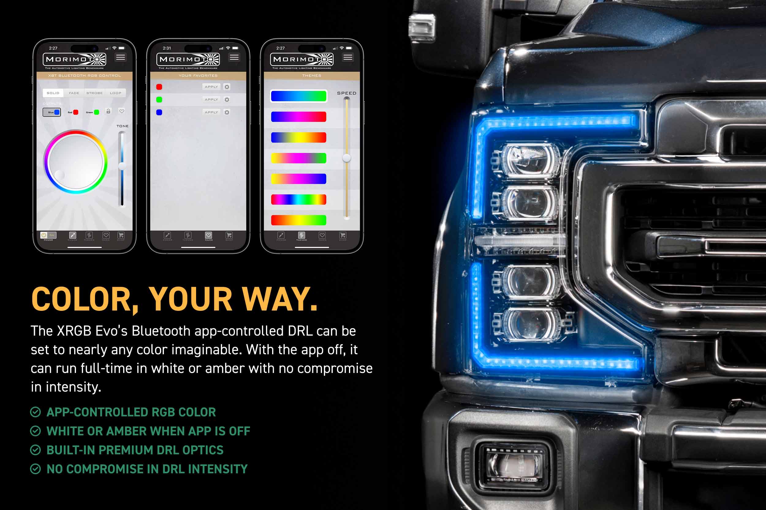 Morimoto XRGB Evo Headlights: 20-22 Super Duty (Set)