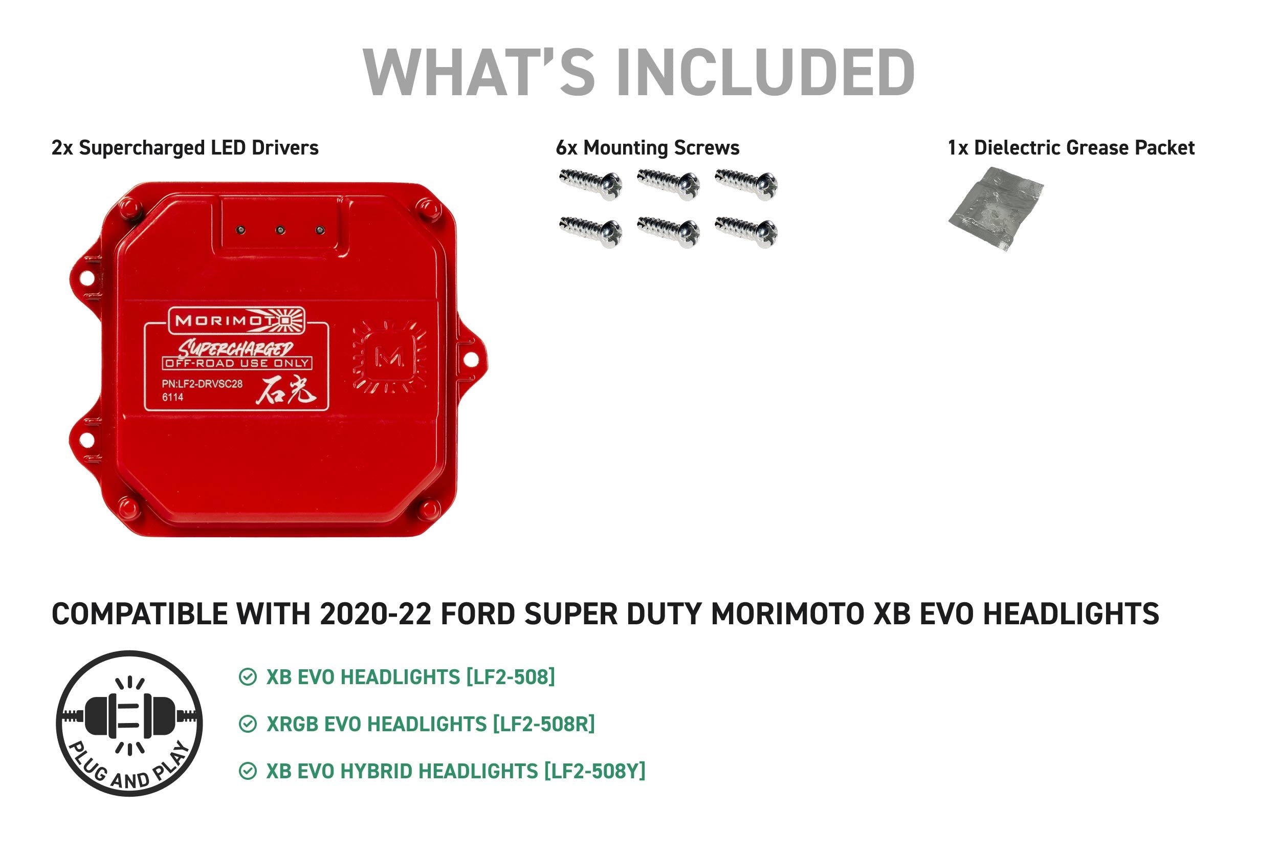Morimoto Supercharged Drivers: LF2-508 Series (Set)
