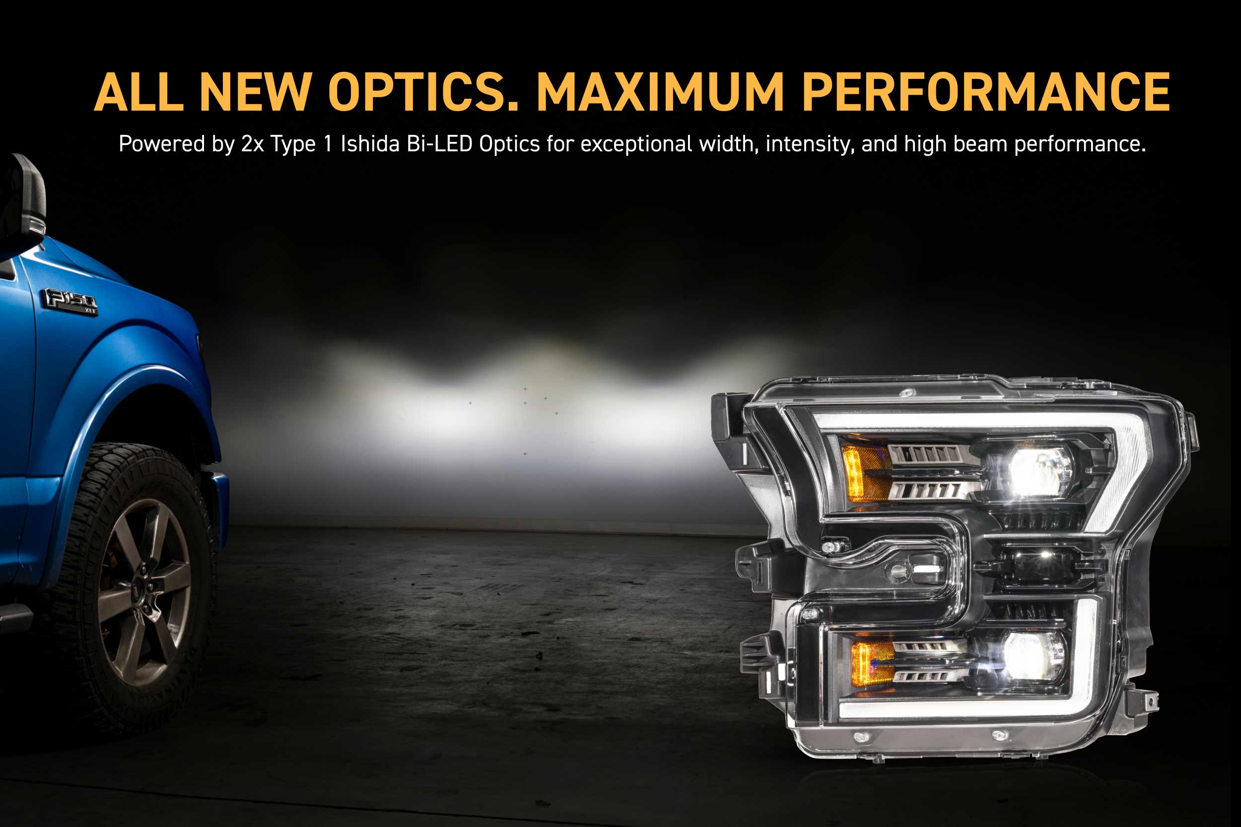 Morimoto XB Evo Hybrid Headlights: 15-17 Ford F-150 / 17-20 Raptor (Set)