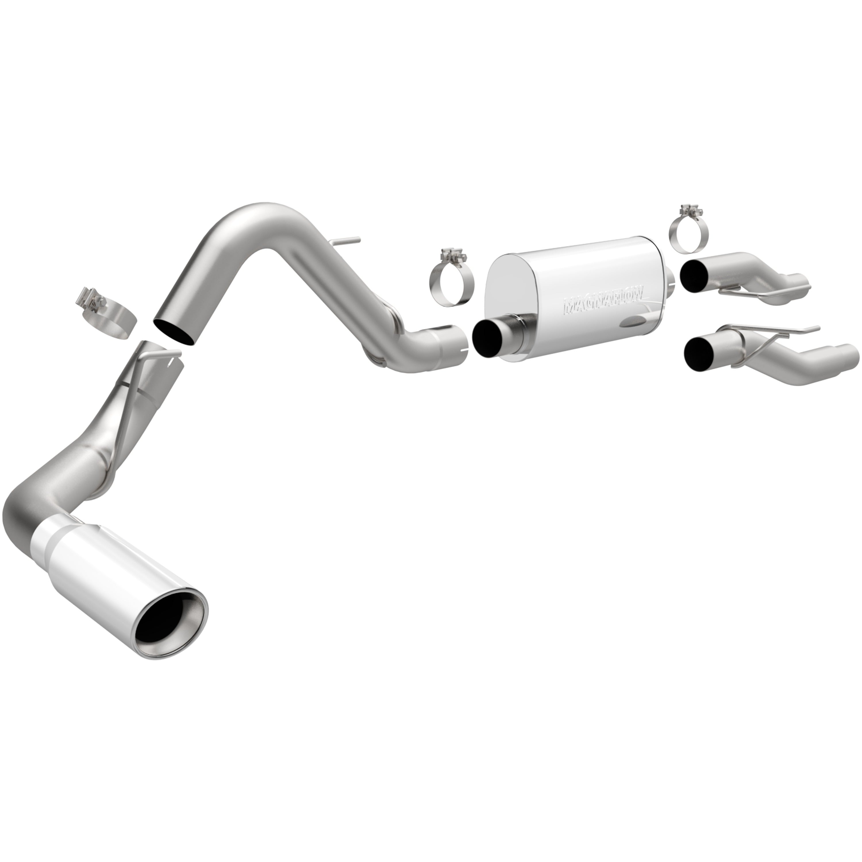 09-10 Ford F-150 Street Series 3in. Cat-Back Exhaust System Single Passenger Side Rear Polished