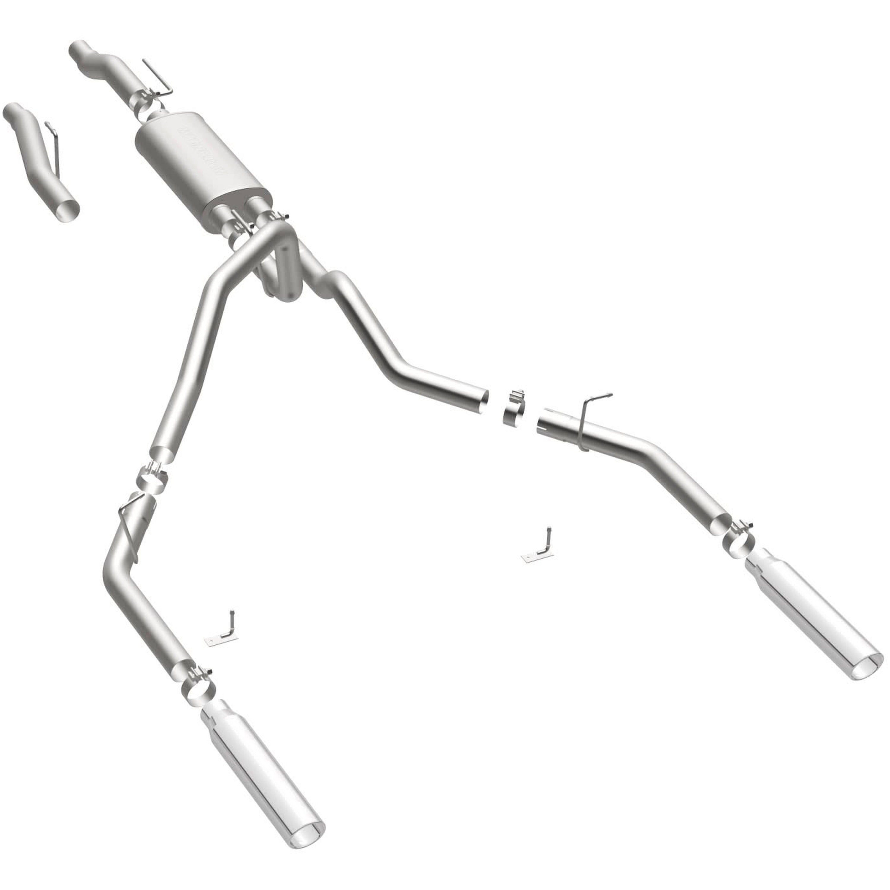 09-10 Ford F-150 Street Series 3in. Cat-Back Exhaust System Dual Split Rear Polished