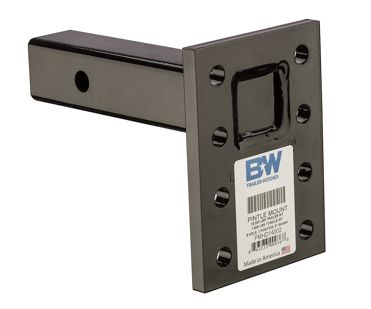 16K Pintle Plate, 8 Hole, 3 Position, 2x9" Shank PMHD14002 - Apollo Off-Road
