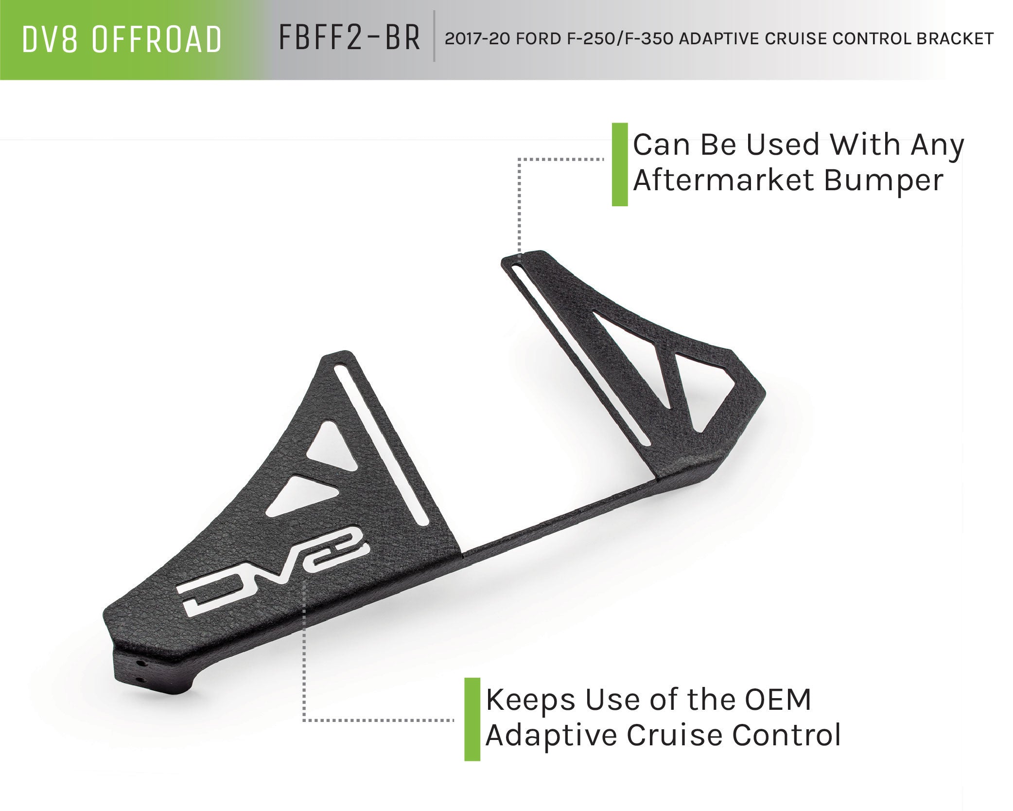 17-19 Ford F-250/F-350 Adaptive Cruise Control Bracket - Apollo Off-Road
