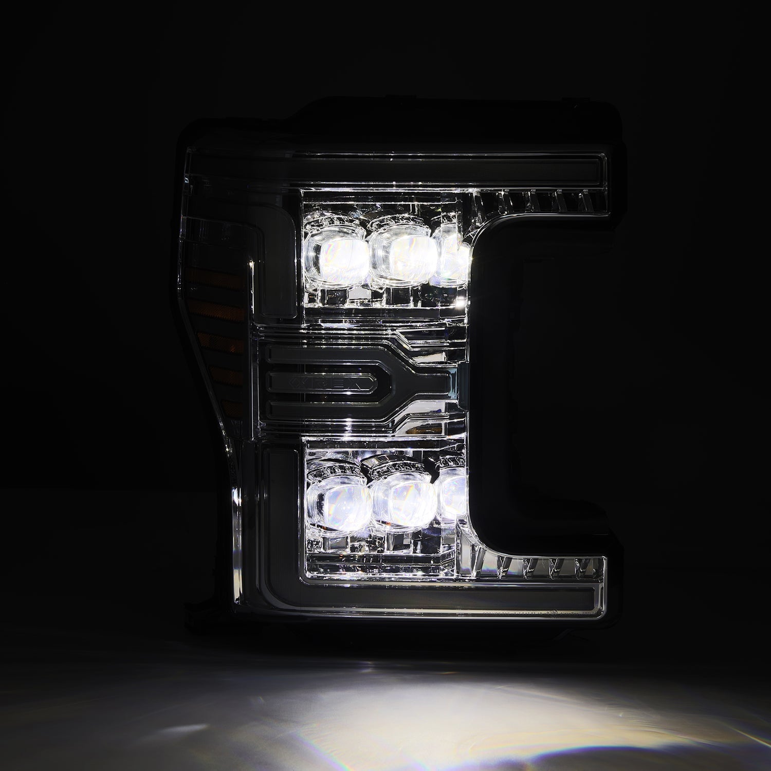 17-19 Ford F-250/350/450/550 Super Duty NOVA-Series LED Projector Headlights Chrome - Apollo Off-Road