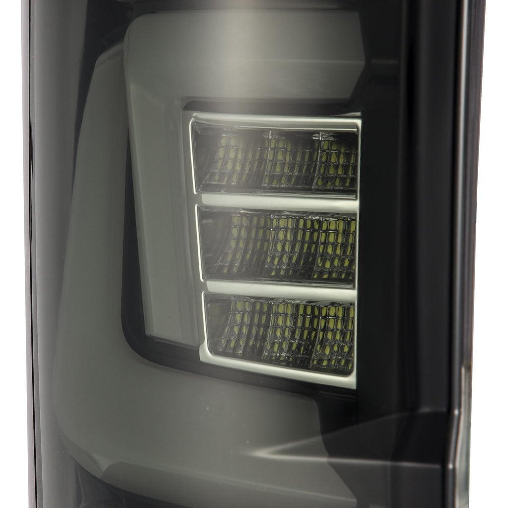 17-19 Ford F-250/350/450/550 Super Duty PRO-Series LED Tail Lights Jet Black - Apollo Off-Road