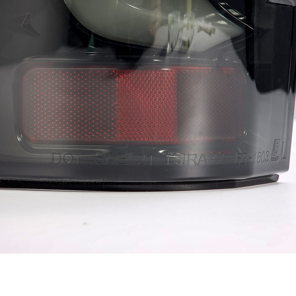 17-19 Ford F-250/350/450/550 Super Duty PRO-Series LED Tail Lights Jet Black - Apollo Off-Road