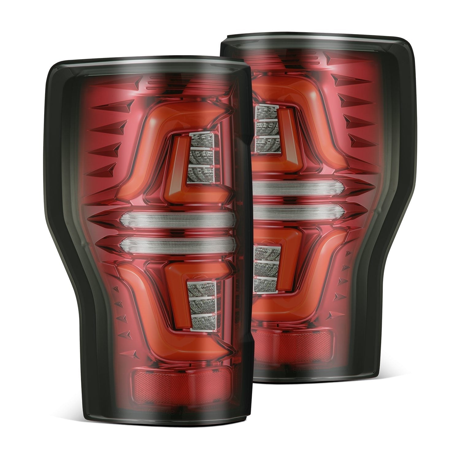 17-19 Ford F-250/350/450/550 Super Duty PRO-Series LED Tail Lights Red Smoke - Apollo Off-Road