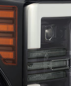 17-19 Ford Super Duty PRO-Series Projector Headlights Plank Style Design Gloss Black - Apollo Off-Road