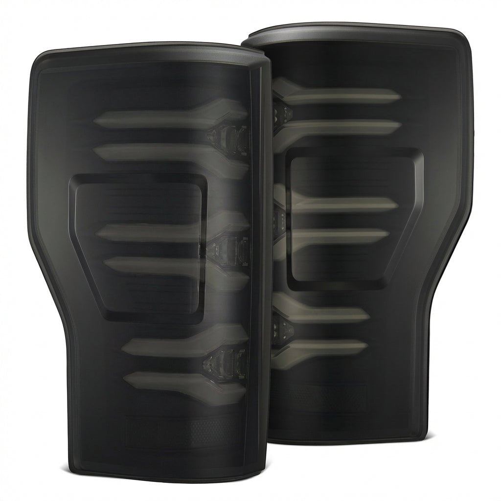 17-22 Ford F-250/350 Super Duty LUXX-Series LED Tail Lights Black - Apollo Off-Road