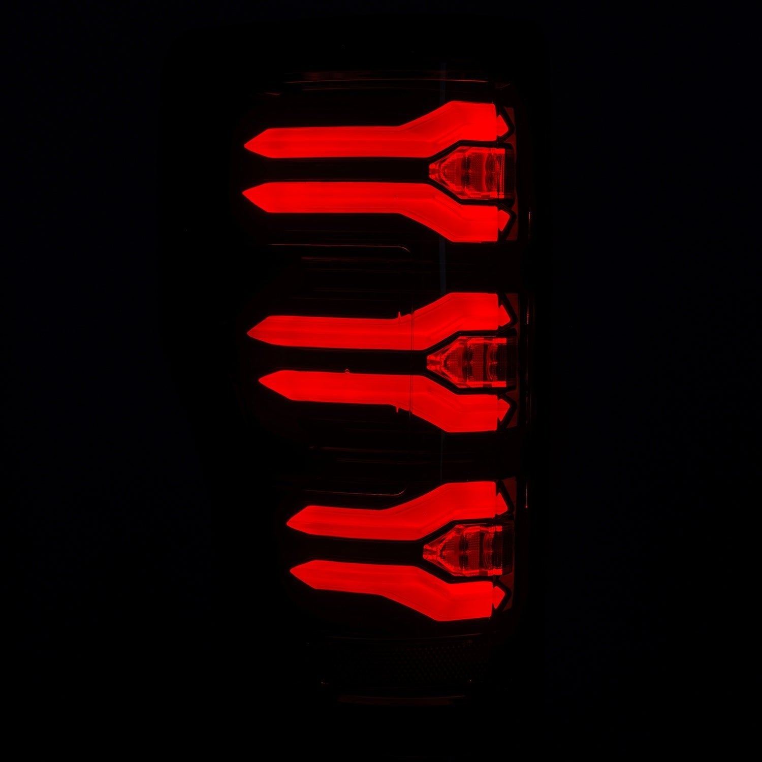 17-22 Ford F-250/350 Super Duty LUXX-Series LED Tail Lights Black-Red - Apollo Off-Road