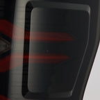17-22 Ford F-250/350 Super Duty LUXX-Series LED Tail Lights Black-Red - Apollo Off-Road