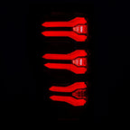 17-22 Ford F-250/350 Super Duty LUXX-Series LED Tail Lights Black-Red - Apollo Off-Road