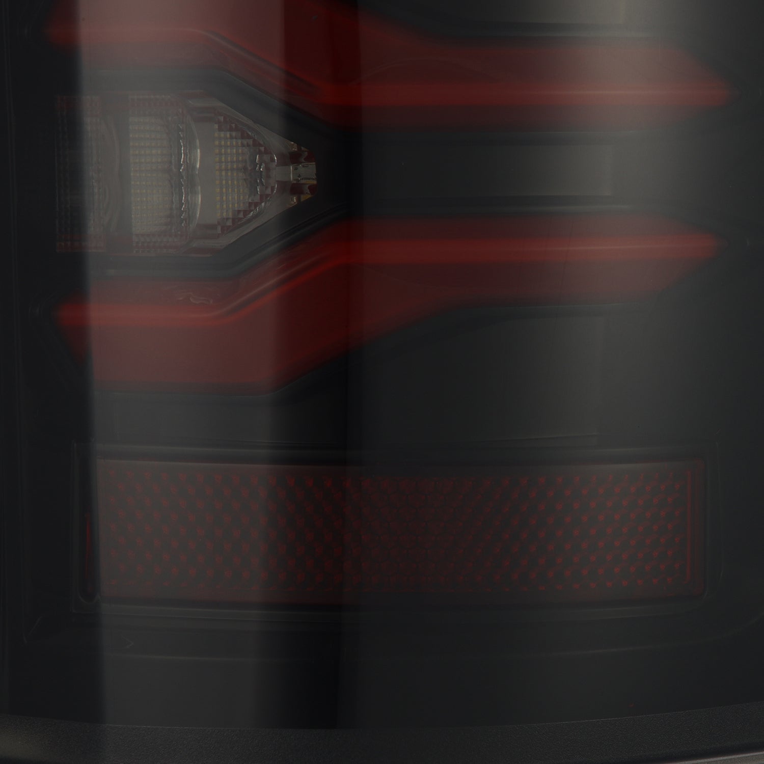 17-22 Ford F-250/350 Super Duty LUXX-Series LED Tail Lights Black-Red - Apollo Off-Road