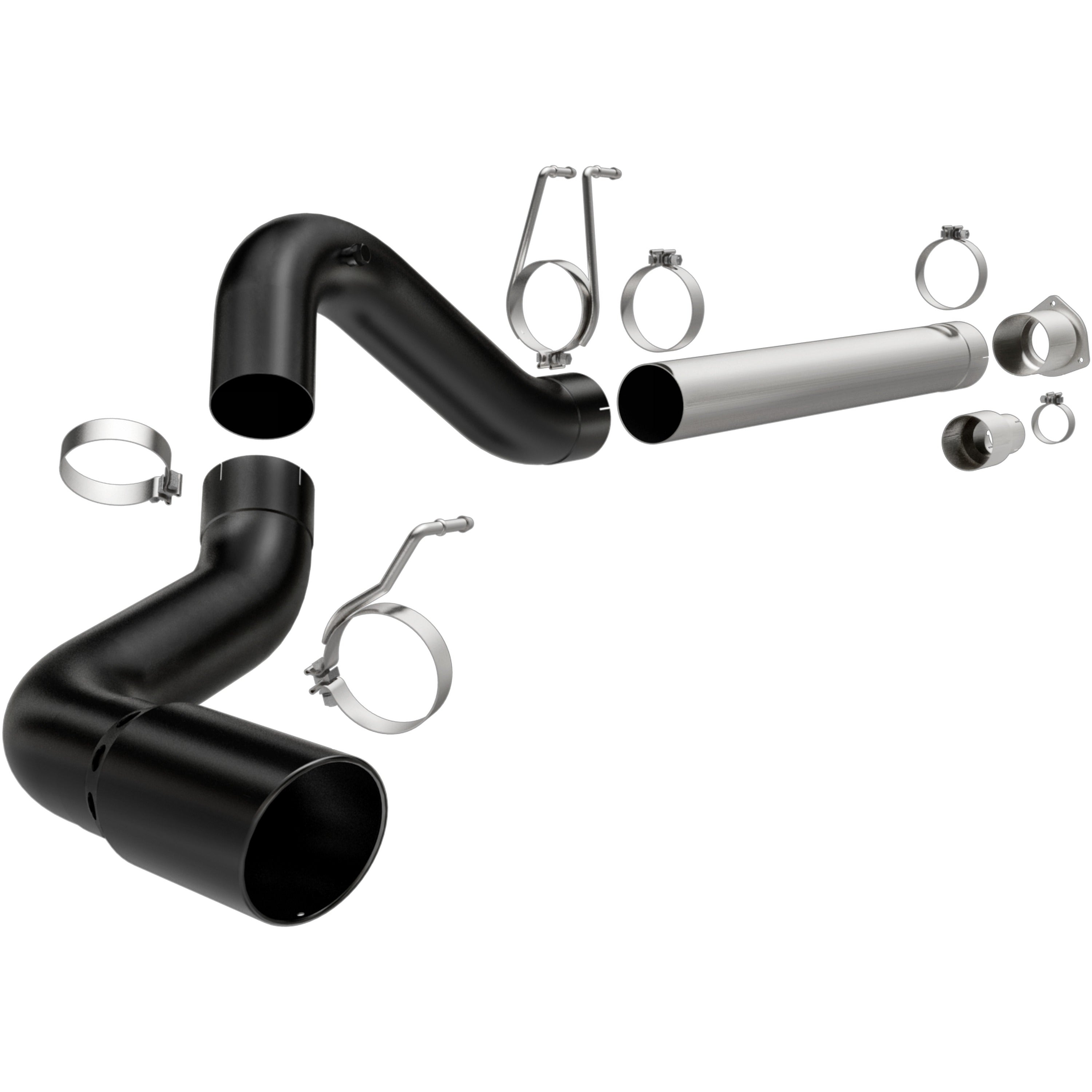 08-26 Ford F-250/350 Super Duty Black Series 5in. DPF-Back Exhaust System Black Coated