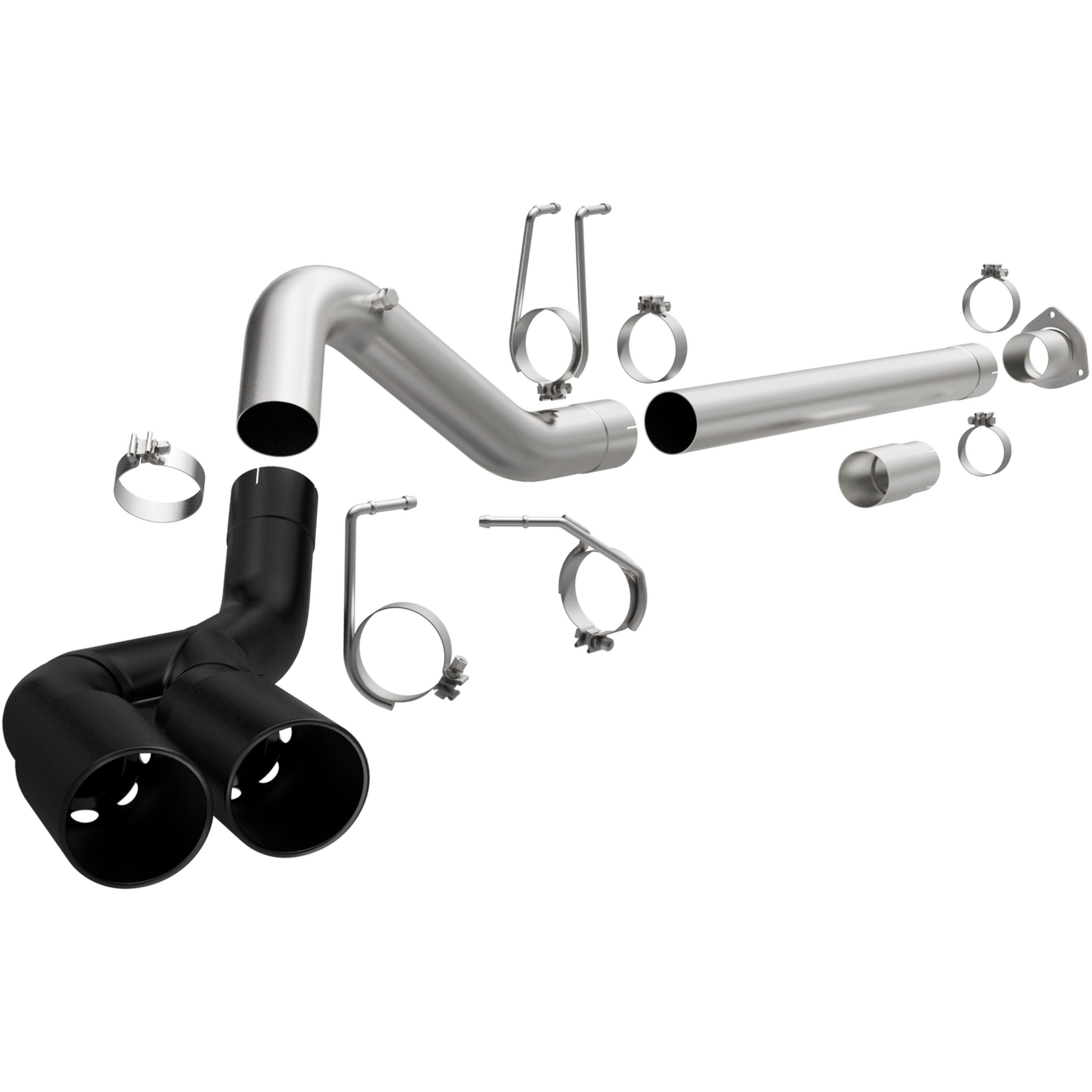 08-26 Ford F-250/350 Super Duty Black Series 4in. DPF-Back Exhaust System Black Coated