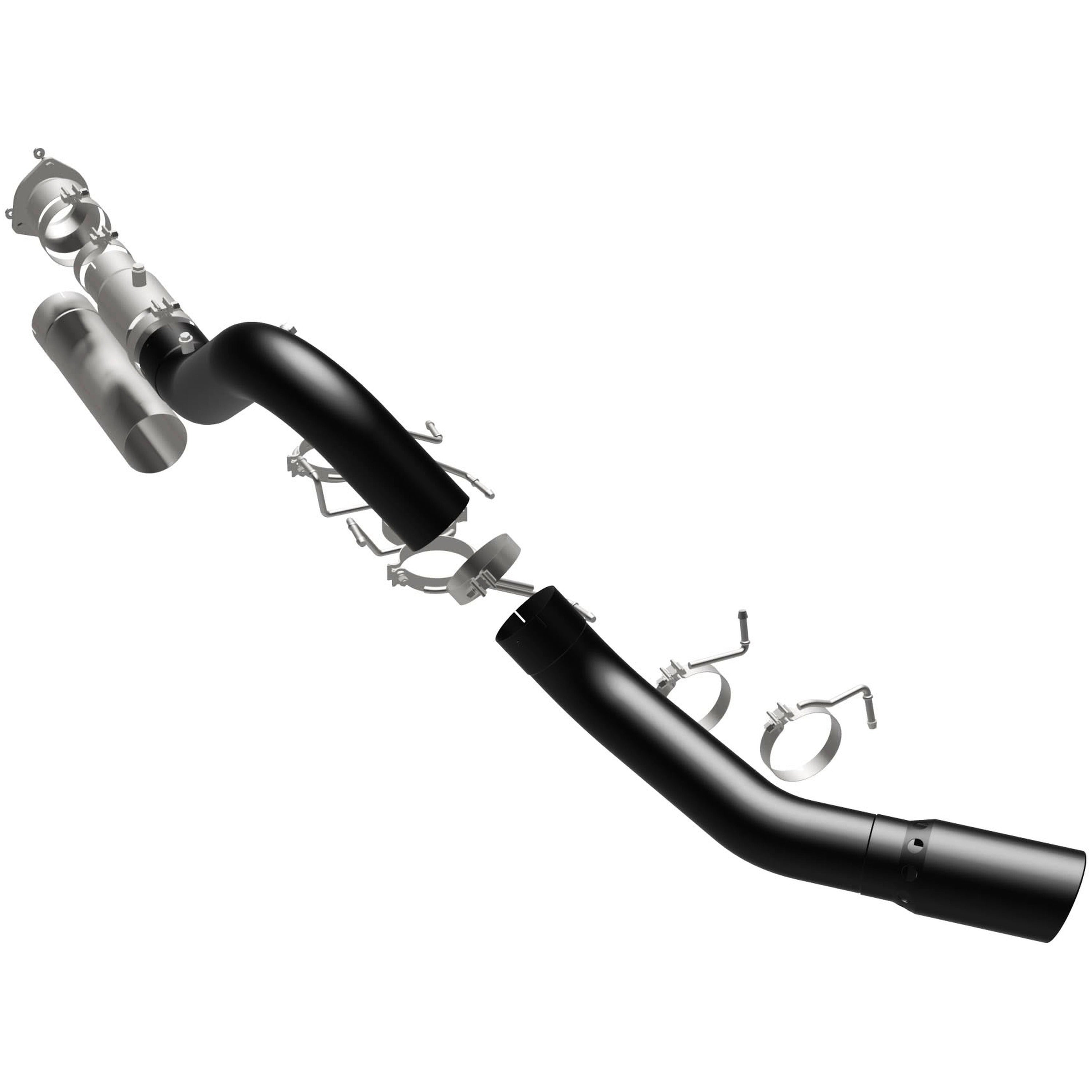 20-23 Chevrolet Silverado 2500/3500 HD / GMC Sierra 2500/3500 HD Black Series 5in. DPF-Back Exhaust System Black Coated