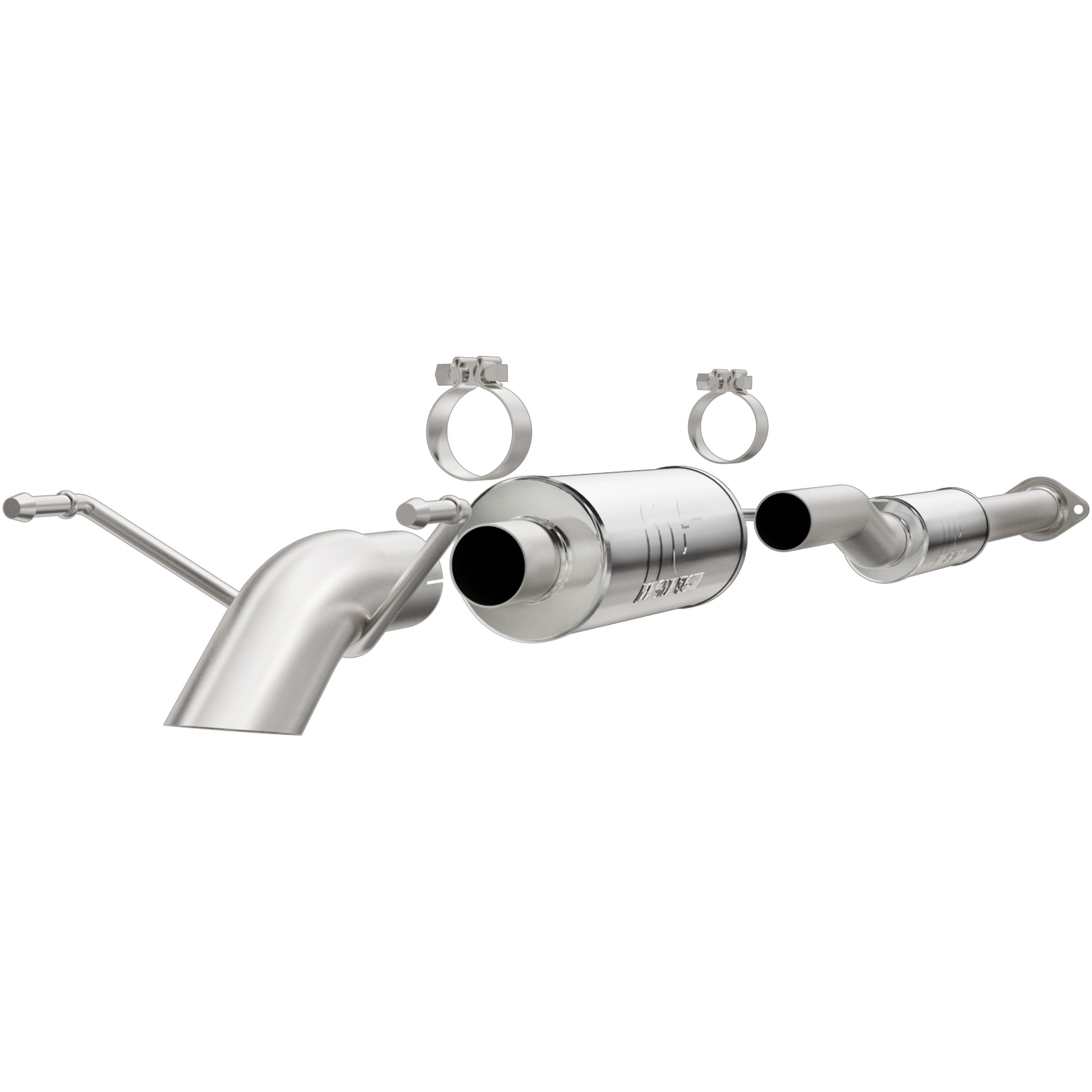 15 Toyota Tacoma Off-Road Pro Series Cat-Back Exhaust System Turndown Before Rear Axle 3in. Tips 17151