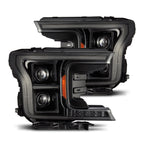 18-20 Ford F150 LUXX-Series Projector Headlights Alpha-Black - Apollo Off-Road