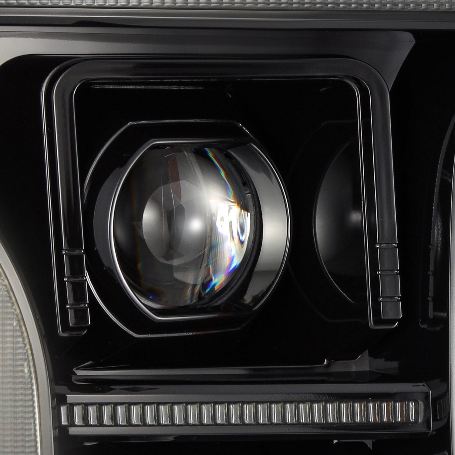 18-20 Ford F-150 PRO-Series Halogen Projector Headlights Alpha-Black - Apollo Off-Road