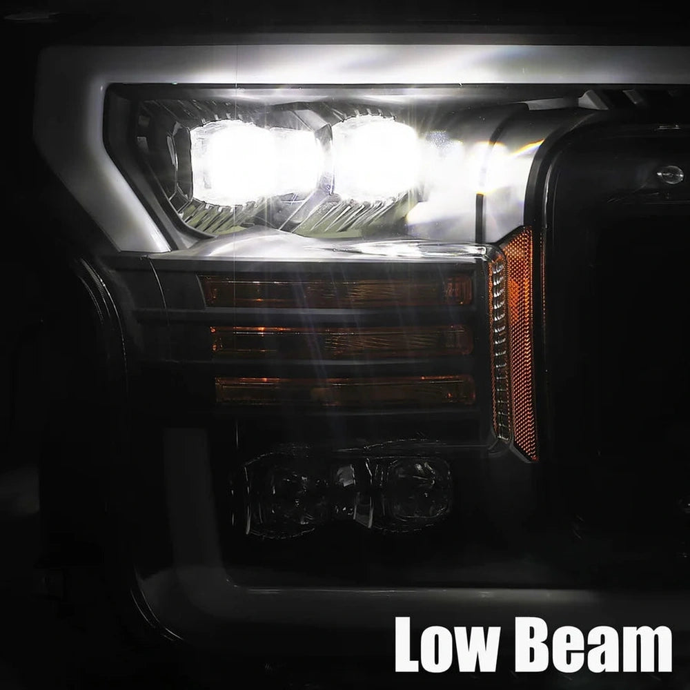 18-20 Ford F150 NOVA-Series LED Projector Headlights Plank Style Design Chrome - Apollo Off-Road