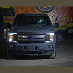 18-20 Ford F150 NOVA-Series LED Projector Headlights Plank Style Design Chrome - Apollo Off-Road