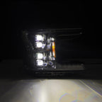 18-20 Ford F150 NOVA-Series Projector Headlights Alpha-Black - Apollo Off-Road